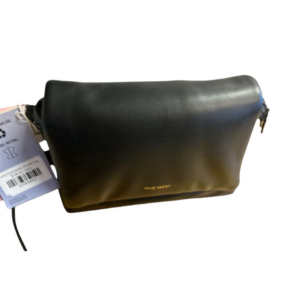Pixie‎ Mood Women's Black Nappa Leather Shoulder Bag Adjustable Strap